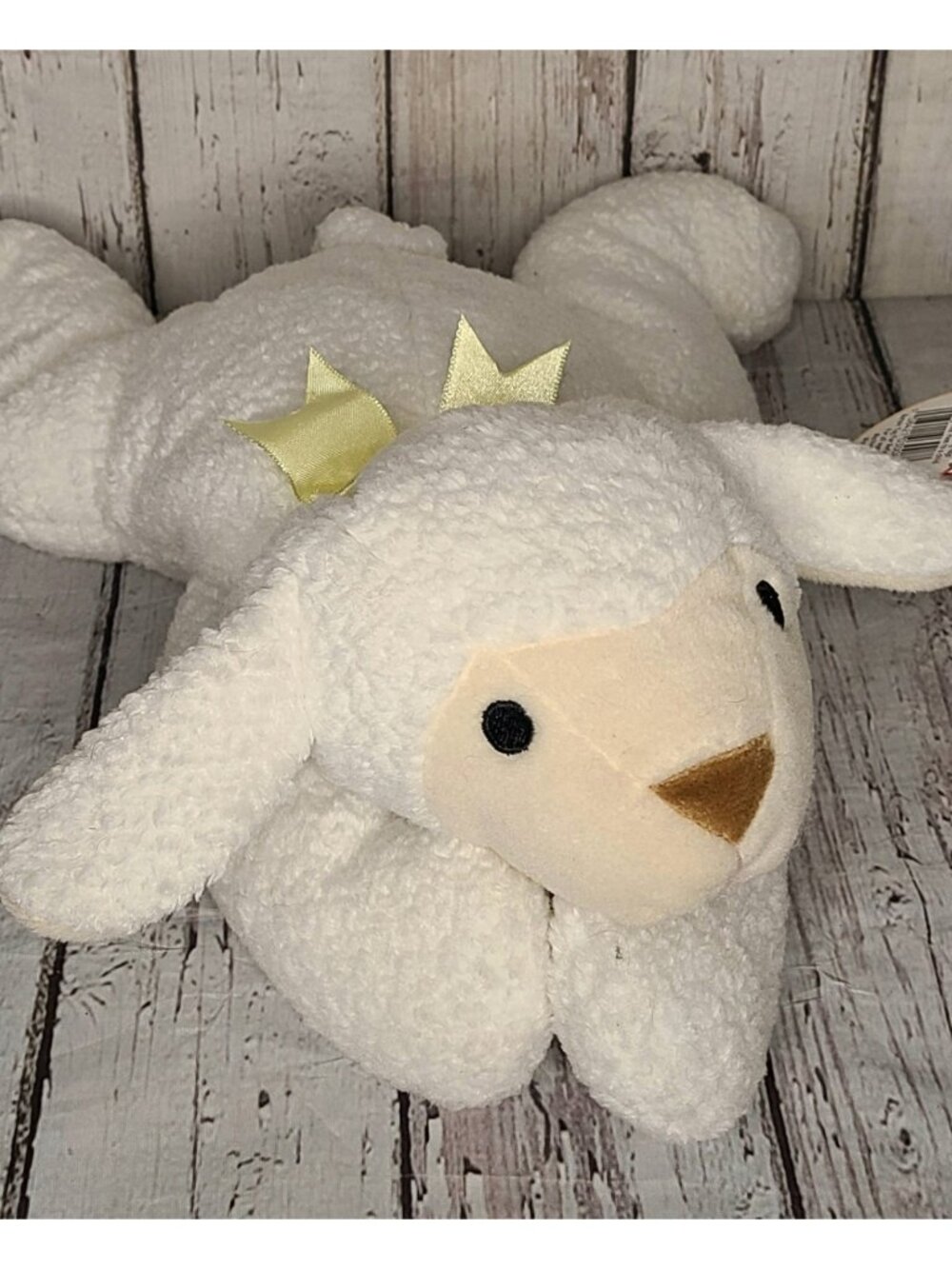 15" Vintage 1996 Pillow Pals BaBa Lamb White Sheep Plush Floppy Stuffed Animal